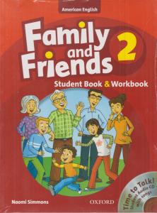 فمیلی اند فرندز     2     American Family and Friends + CD + WB