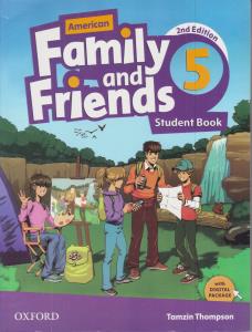 فمیلی اند فرندز - امریکن     5     American Family and Friends second edition + CD + WB