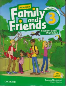 فمیلی اند فرندز - امریکن     3     American Family and Friends second edition + CD + WB
