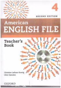 تیچر امریکن انگلیش فایل4 Teachers Book American English File4