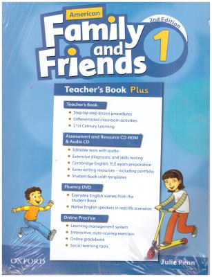 تیچر بوک فمیلی اند فرندز - ویرایش دوم     1      American  Family and Friends 2nd Teachers book plus + CD