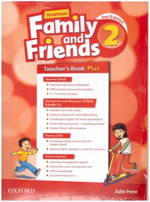 تیچر بوک فمیلی اند فرندز - ویرایش دوم     2      American  Family and Friends 2nd Teachers book plus + CD