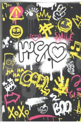 سر رسید . سالنامه 1404 - طرح گرافیتی رنگ مشکی  ( خیلی سبز )