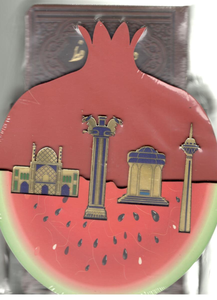 دیوان حافظ پالتویی چرم با ساک ترکیبی انار + هندوانه ( پیام مهر عدالت )