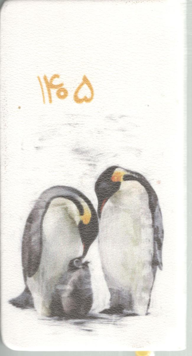 تقویم قدیما 1405 - پالتویی ، چرم   ، کد T P 5   ( کتابدار توس )